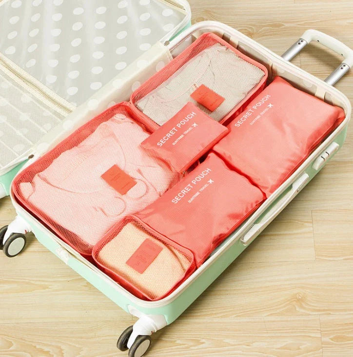 Premium waterproof travel packing cubes in various colors for organized packing and storage