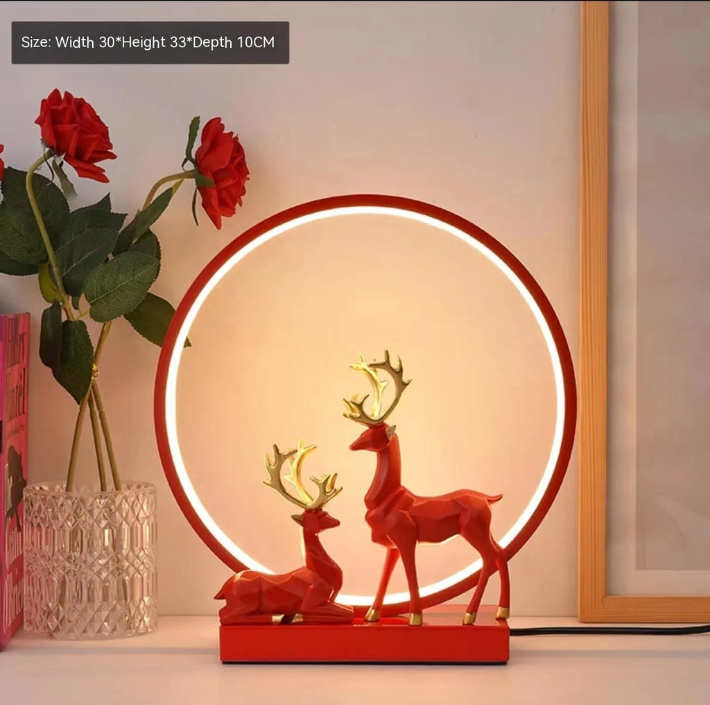 Modern simple style LED night light bride dowry lamp in noble gold finish