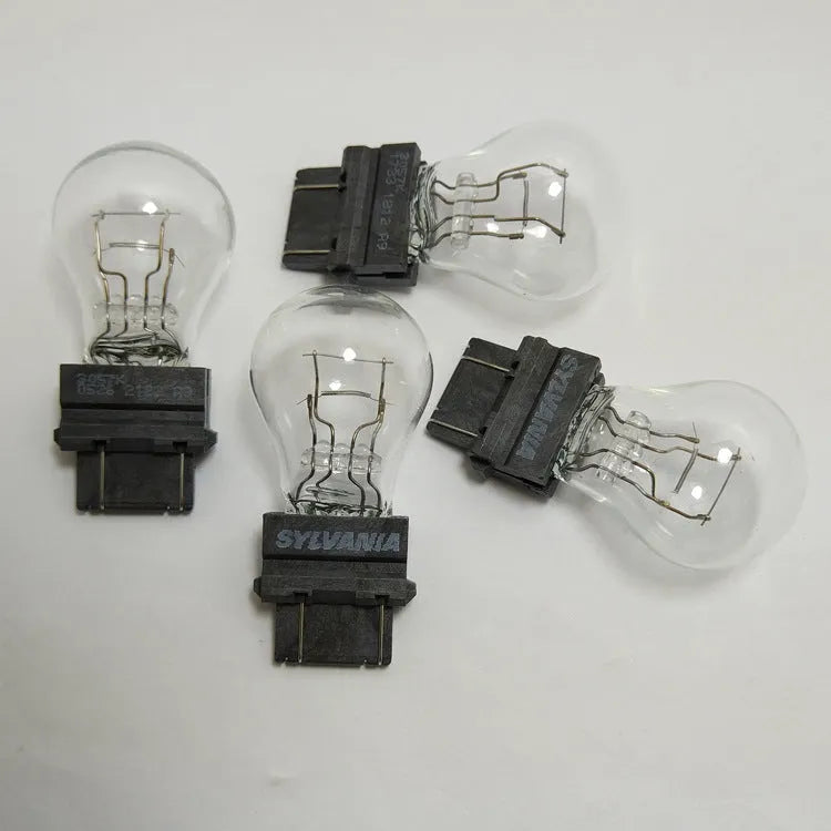 Wagner dual-wire brake light bulb with 16mm socket and yellow light
