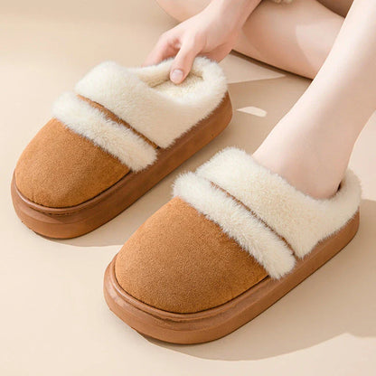 Cozy cotton slippers for women in various colors, featuring a plush interior and non-slip soles for comfortable, stylish home wear