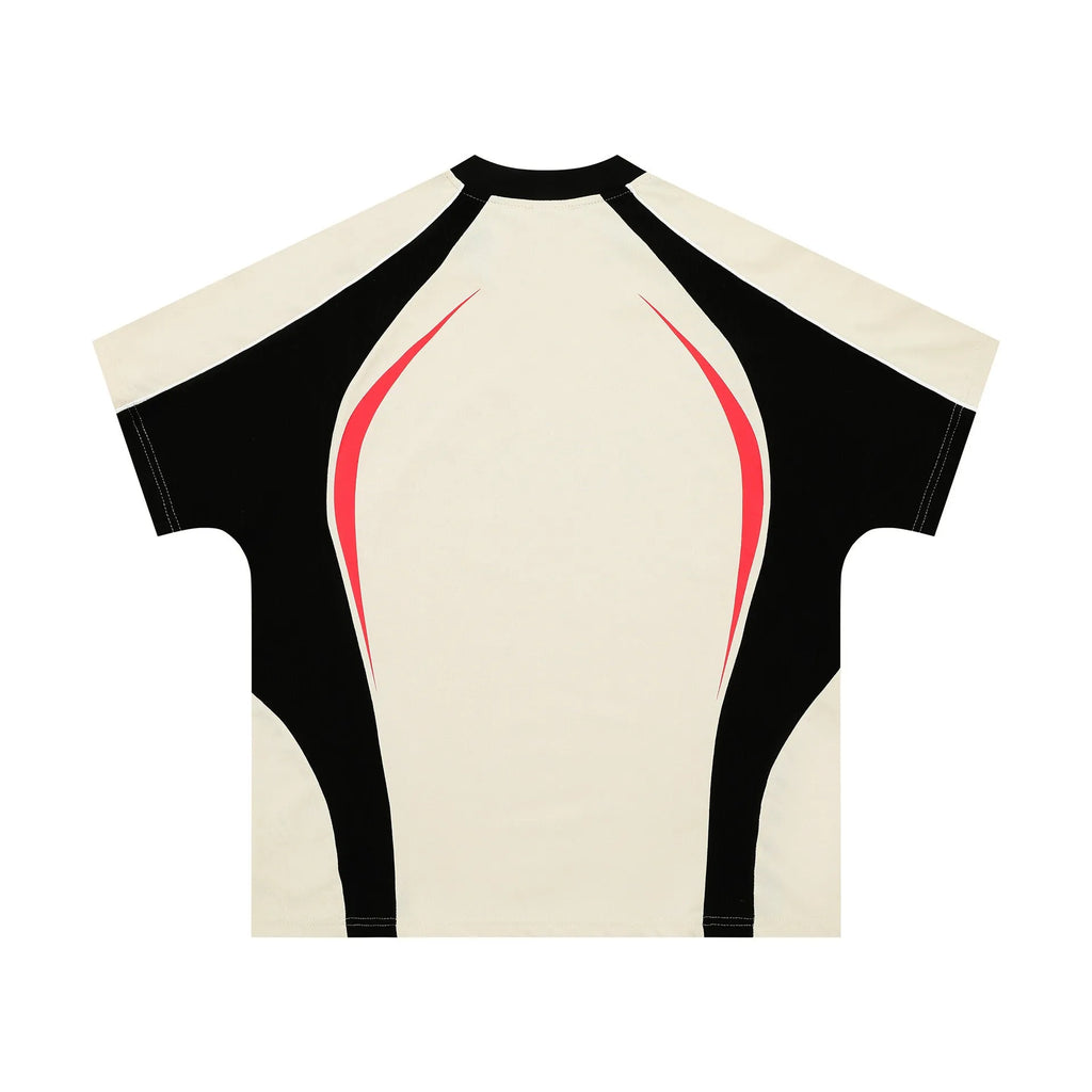 Men's loose fit printed t-shirt with letter design in black or apricot colours