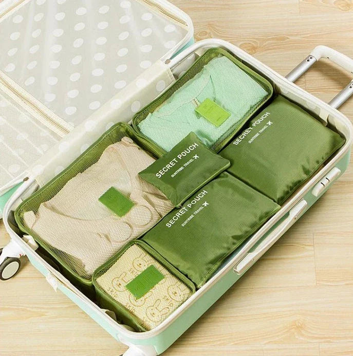 Premium waterproof travel packing cubes in various colors for organized packing and storage