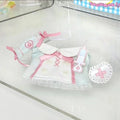 10cm non-attribute cotton doll clothes little nurse suit for small dolls on white background