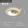 Nordic design ceiling lamp with iron construction in black, gold, or white finishes