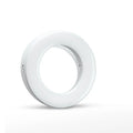 Black LED selfie ring light for mobile phones with USB cable for YouTube streaming and photography