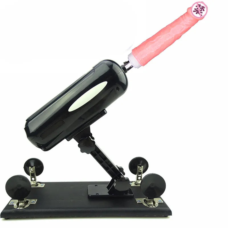 Bobb automatic telescopic thrusting sex toy in purple, black, and pink colour options