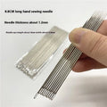 Imported long steel sewing needle 10cm length 1.8mm thick 7mm eye for hand sewing thick fabrics