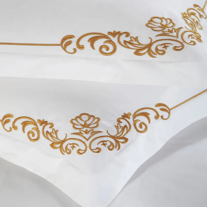 Four-piece pure cotton bedding set with twill weave, 60 count, plain pattern, 200x230cm and 200x240cm sizes
