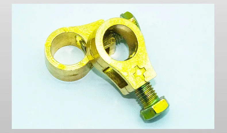 Pure copper car battery terminal connector clamp for automotive electrical systems