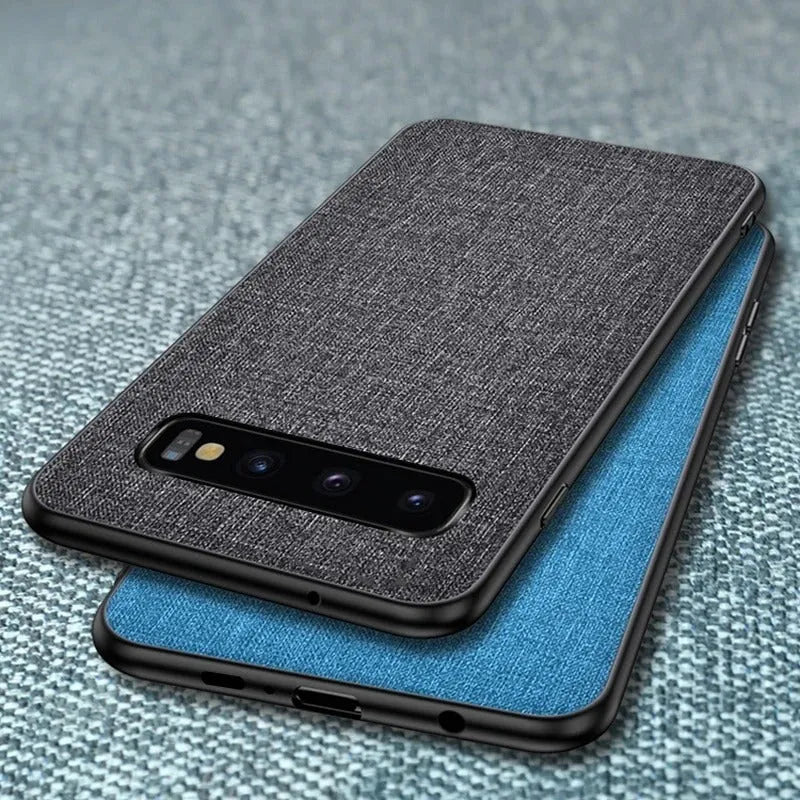 Canvas phone case for Samsung Galaxy smartphones in various colours