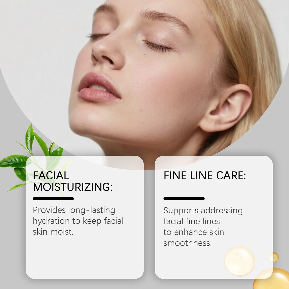 50g tea tree moisturizing cream jar, single pack face cream for daily skincare