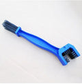 Blue plastic chain cleaning brush for bicycle motorcycle chain and crankset cleaning