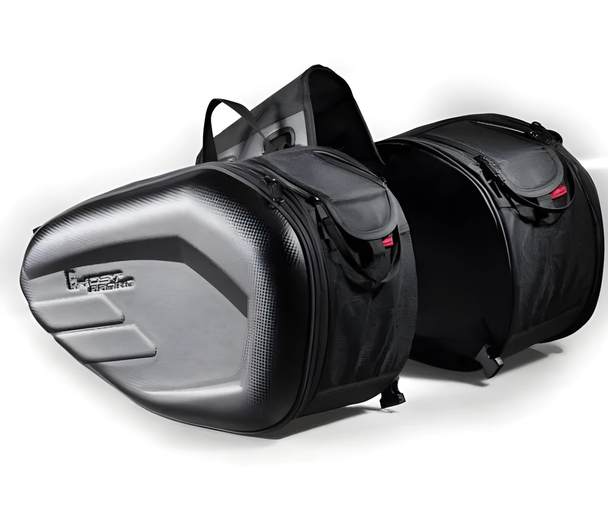 Black regular size side box carry bag made from non-woven fabric for everyday use.