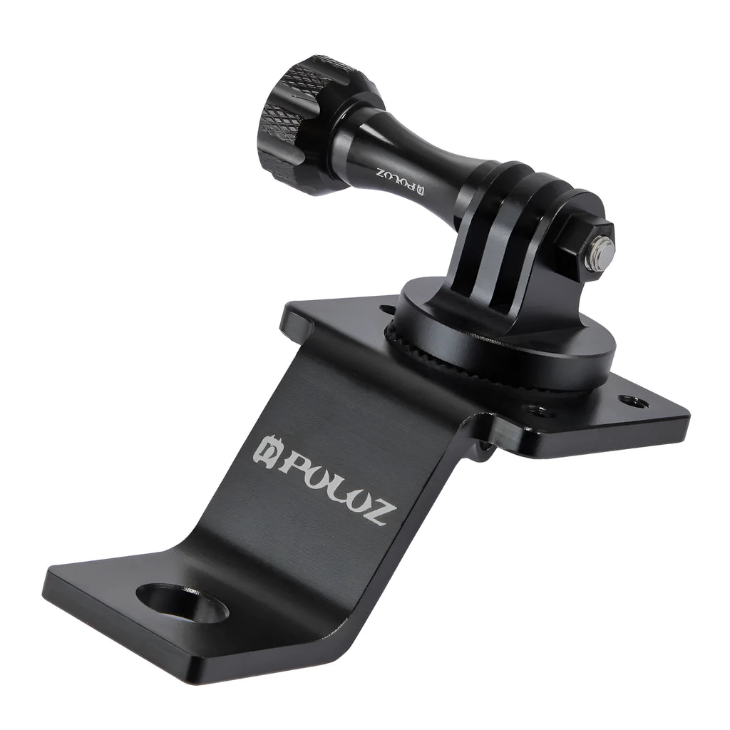 Aluminium alloy motorcycle bracket for GoPro and action cameras with 11mm threaded rearview mirror hole