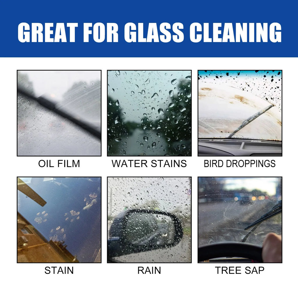 Car window glass oil film remover 120ml with sponge for windscreen cleaning