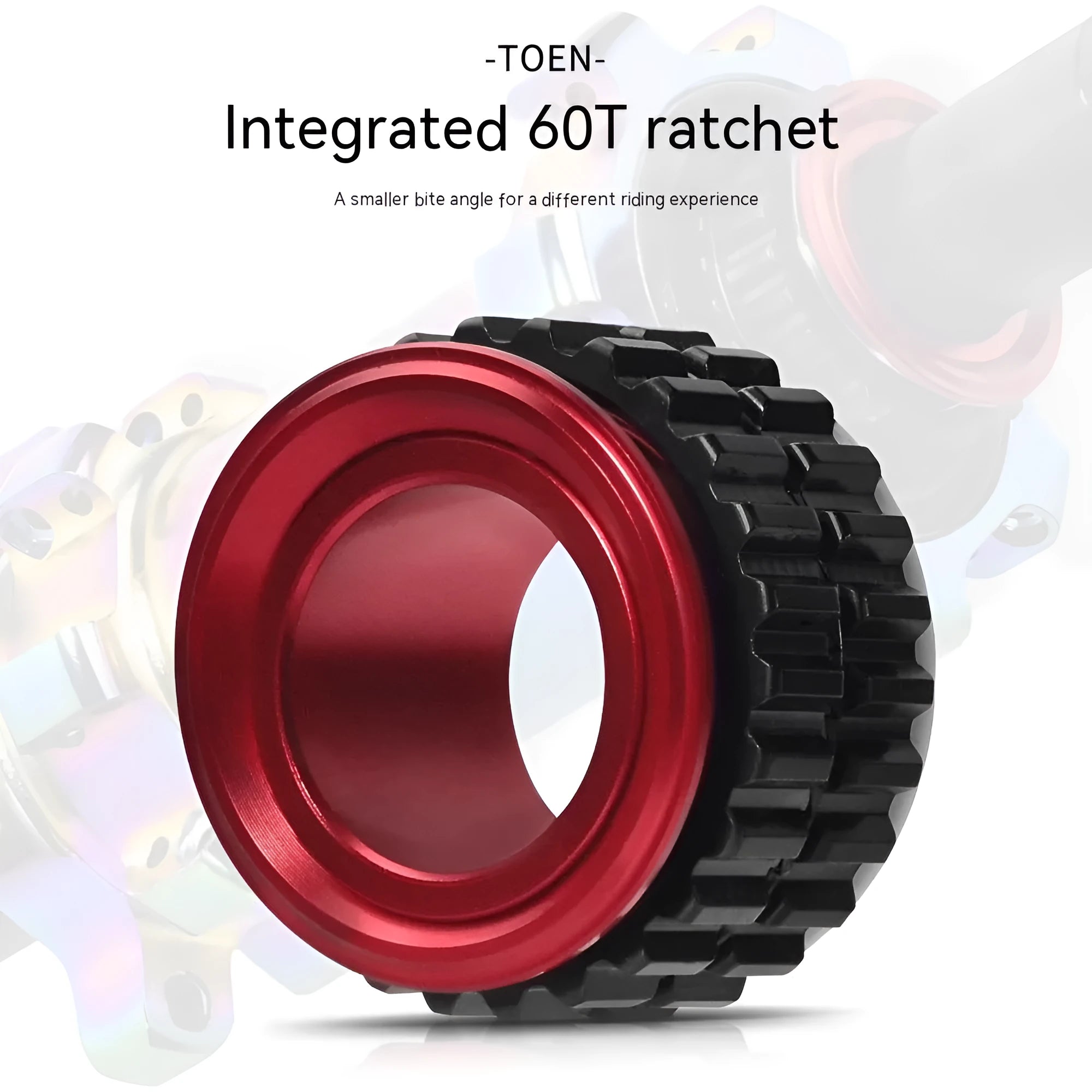 Alloy integrated tower base hollow inner wall ratchet 60T in TONE ratchet colour