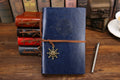 A5 loose-leaf notebook with imitation leather cover and kraft paper refill, 12.5 x 18.5 cm, in red blue brown coffee grey dark green