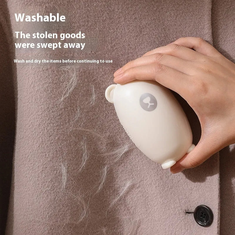 Washable lint remover roller in white pink green colours with ABS silicone handle