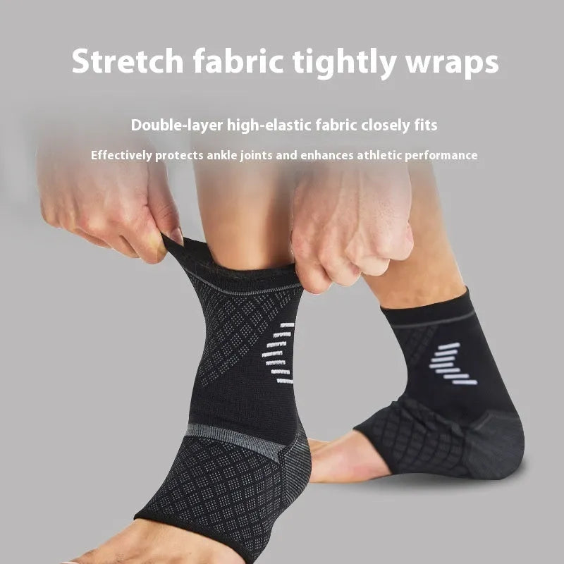 Ankle support sleeve for adults in black, blue, white or light pink, sizes S M L, single pack