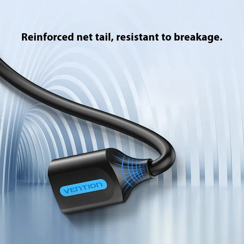 Black USB A Male to AM extension cable showing straight connectors, available in multiple lengths.