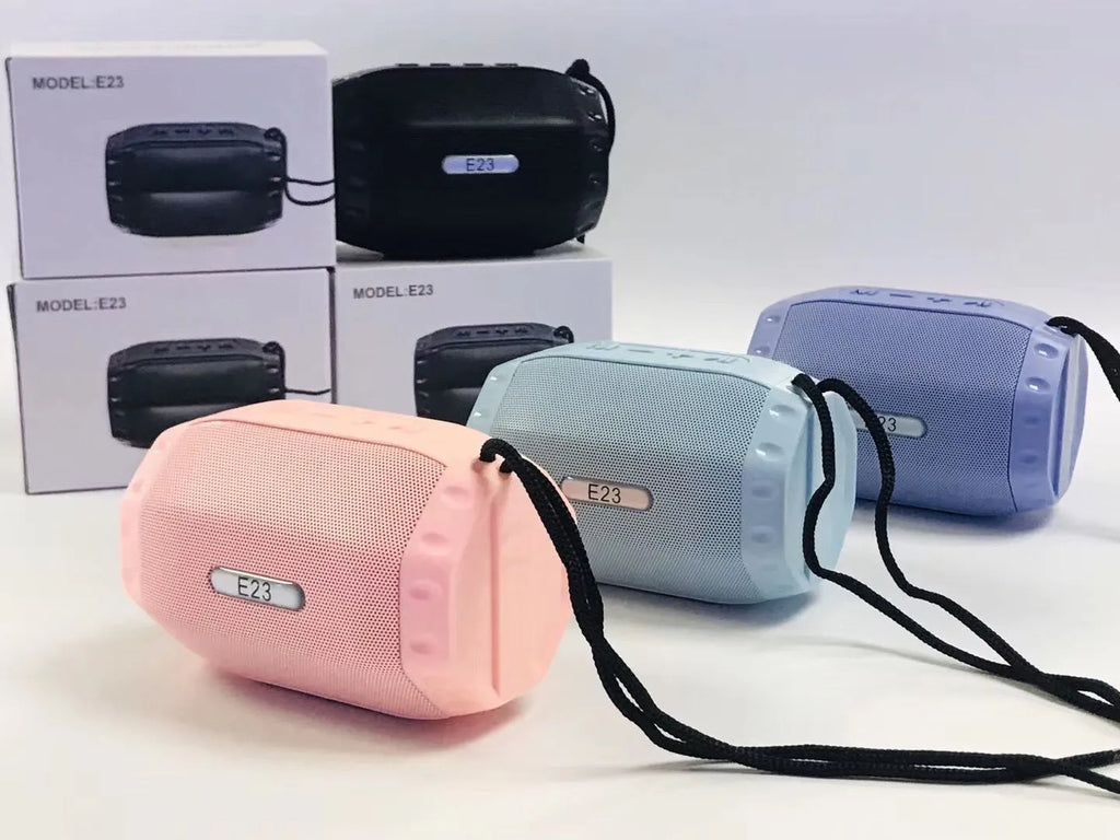 Small rectangular Bluetooth speaker with USB port in choice of four colours