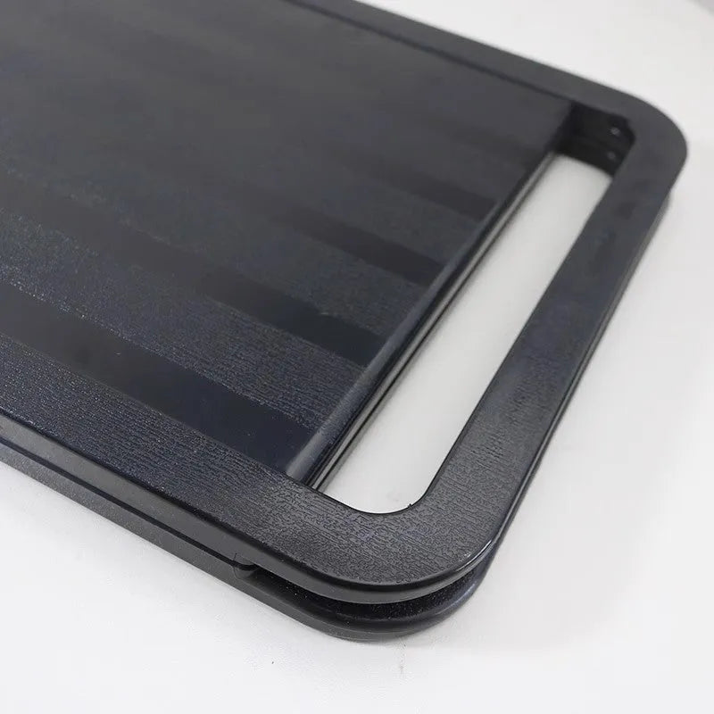 Double large folding hairdressing rearview mirror black HD double-sided plastic frame salon mirror
