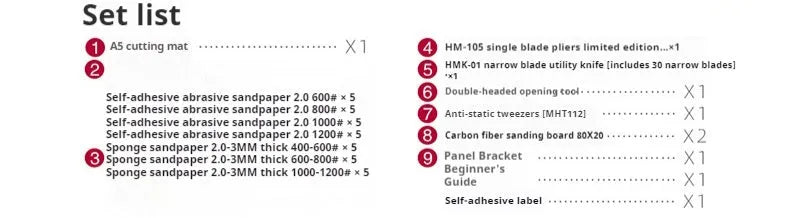 Meow Maker Model Tool Featured Set metal crafting tools for hobby modelling