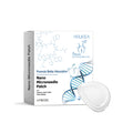 Four nano-microneedle skin patches in packaging with botanical ingredients listed.