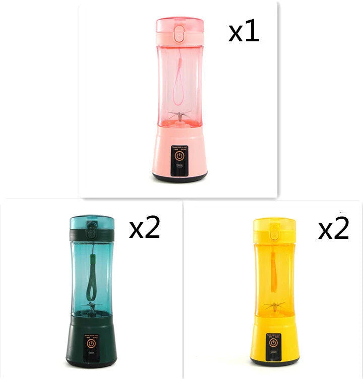 Portable USB Rechargeable Fruit Smoothie Blender with Cordless Design and Powerful Blending Capabilities