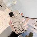 Electroplated TPU iPhone case in rose gold and silver colours showing back cover design