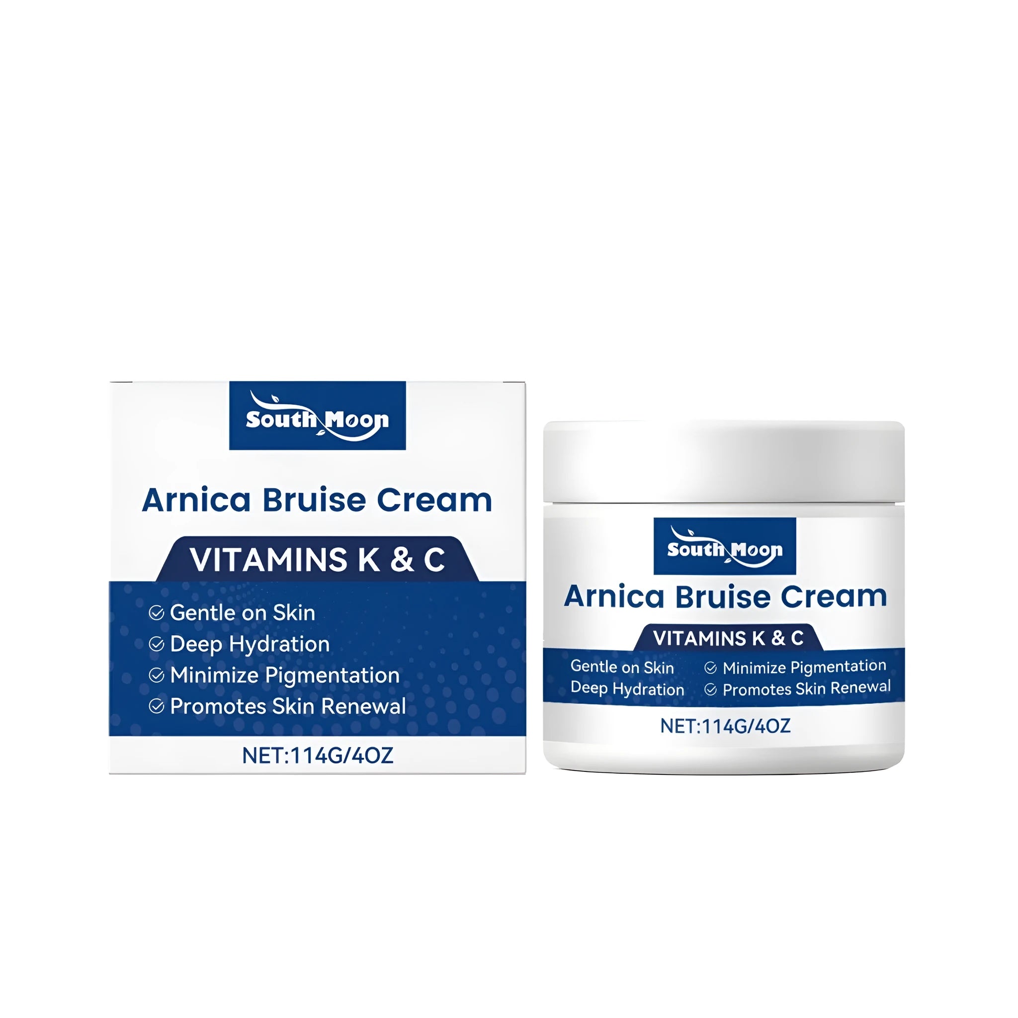 114g pot of fading pigment care cream with mint, arnica and vitamins.