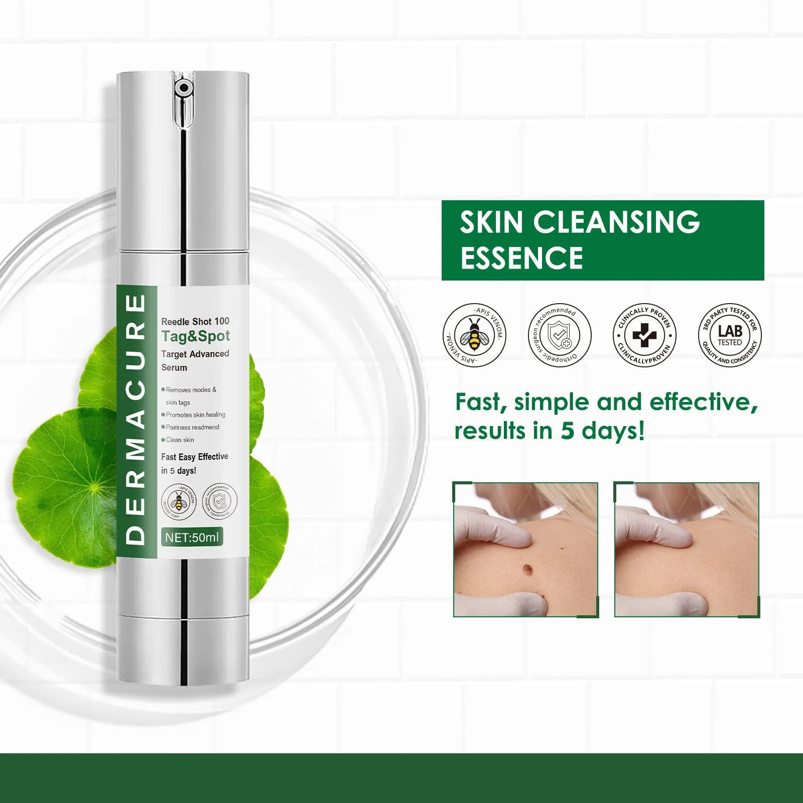 50ml non-standard skin care solution bottle for gentle facial cleaning