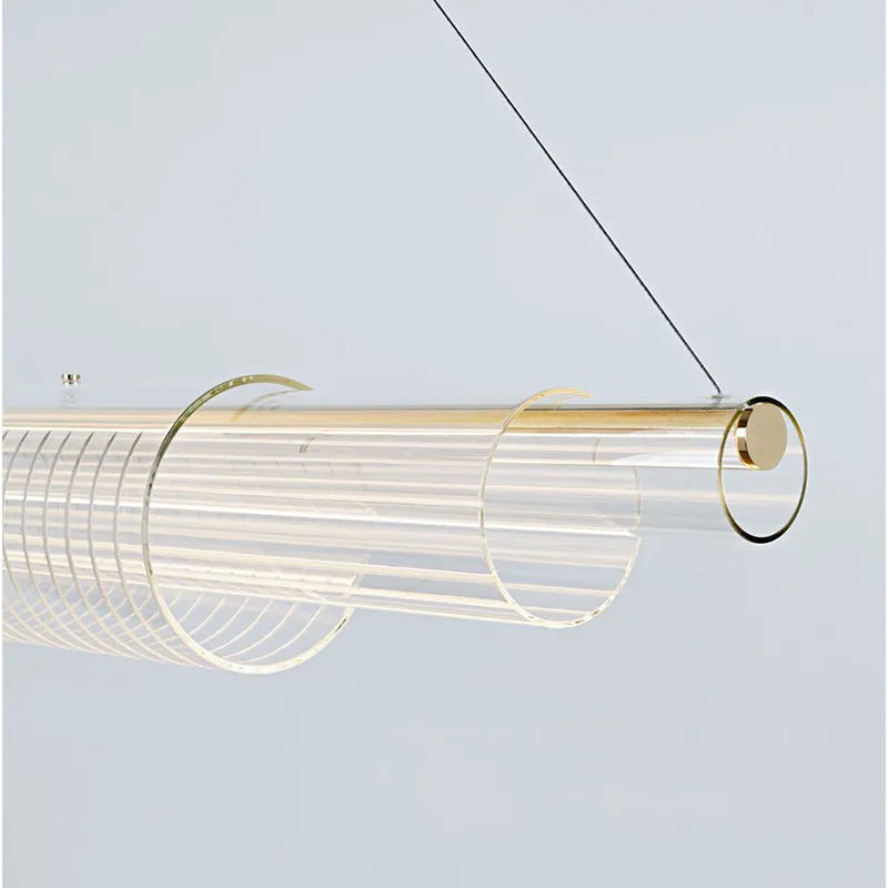 Glass pendant lamp with minimalist modern design for restaurant bar lighting