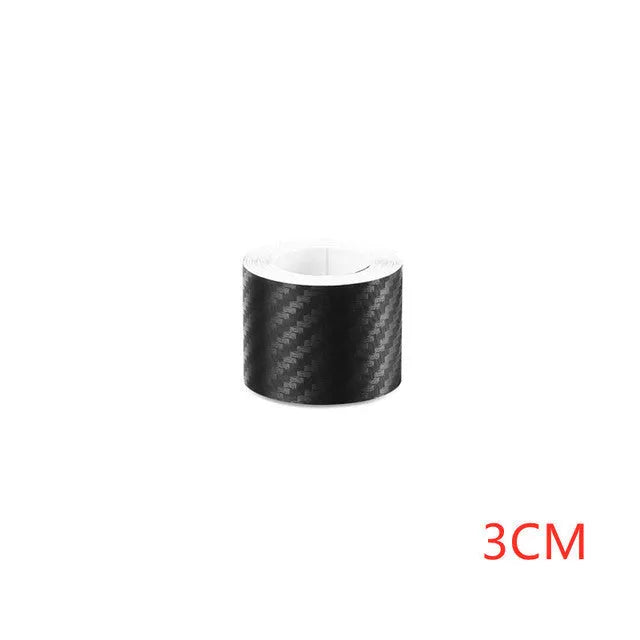 Matte 3D carbon fibre roll for car door sill protection in various width options