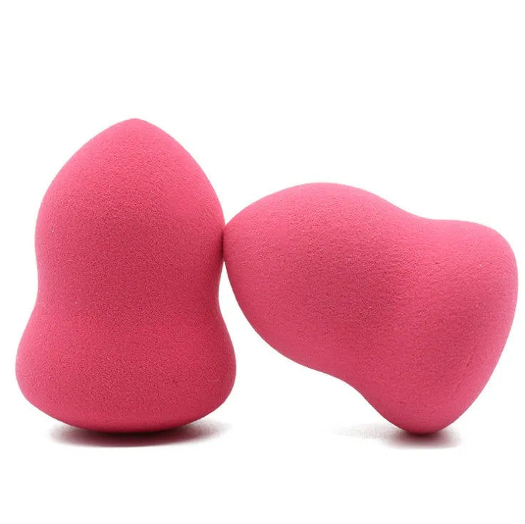 Pink makeup foundation sponge on white background showing 4cm width and 5.6cm height