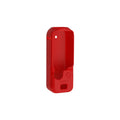 Black silicone protective sleeve for PTZ camera body showing flexible dust cover design