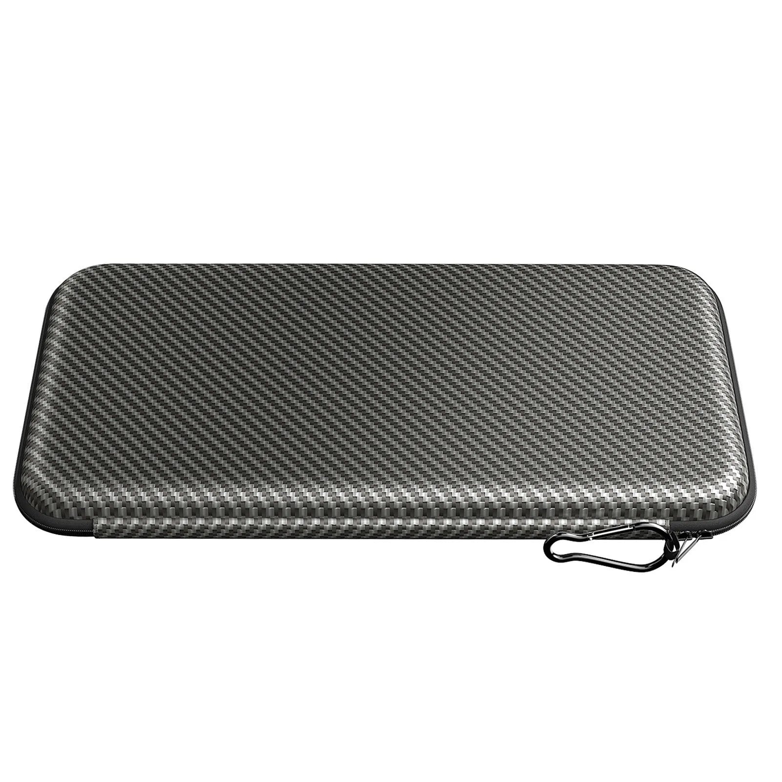 Silver grey golf double glove storage bag with two attachment brackets for markers.
