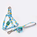 Polyester dog vest haulage rope package with chest strap and traction rope in multiple colours