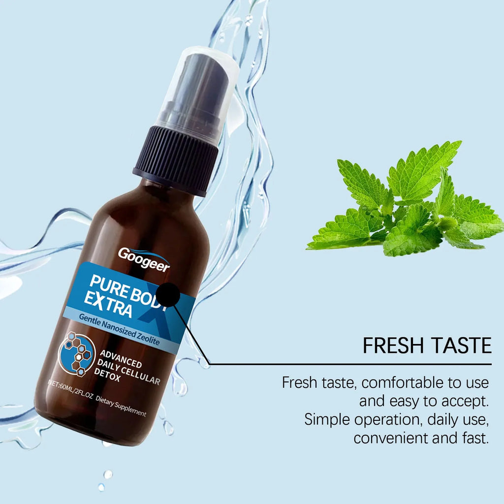 Googeer 60ml oral spray body treatment bottle with fine mist nozzle for skin hydration application