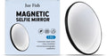 Magnetic selfie mirror with aluminum alloy frame for phone camera hands-free self-timer photography
