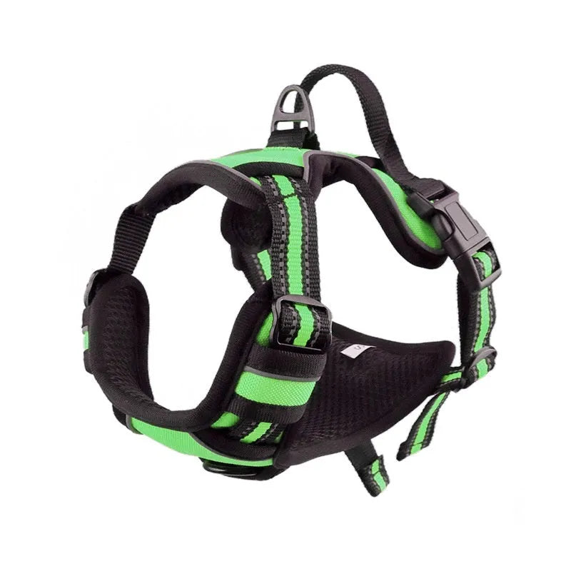 Adjustable dog chest strap harness in Oxford cloth available in multiple colours and sizes