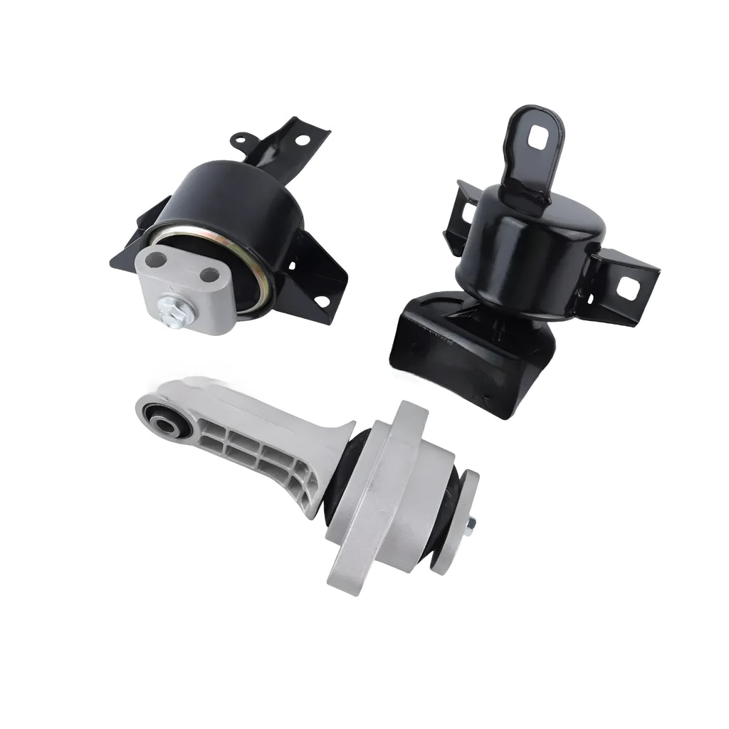 Set of three black alloy engine mounts for Aveo 1.6 automobile