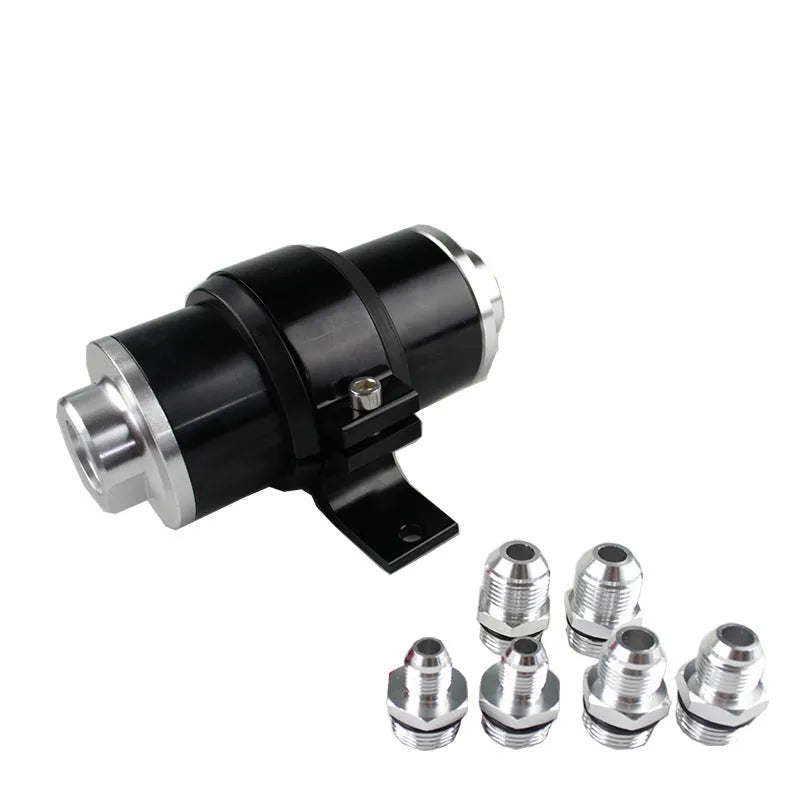 Aluminium alloy universal petrol filter bracket shown in available colours