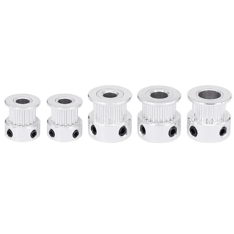 2GT timing belt pulley wheel stainless steel extrusion gear 16 teeth white 3D printer accessory
