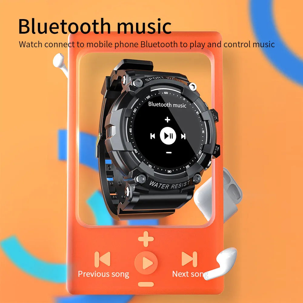 ATTACK 3 IP67 waterproof smart sports watch with round colour screen and TPU strap