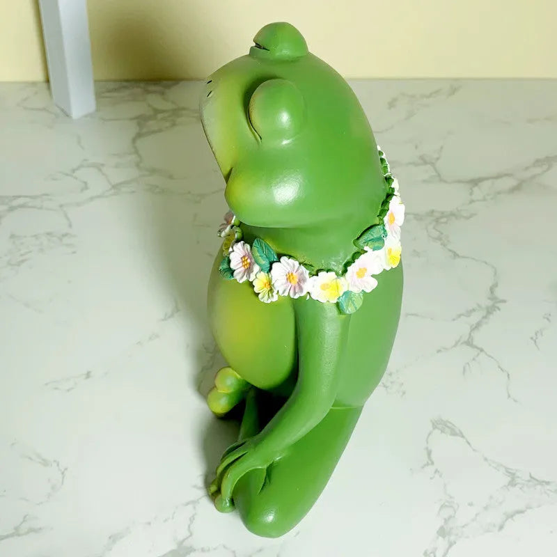 Magic Yoga Frog decoration ornament in RDW123 colour with European style design