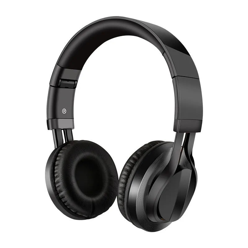 Black wired headphones with microphone, 40mm drivers, and 3.5mm plug for mobile phones