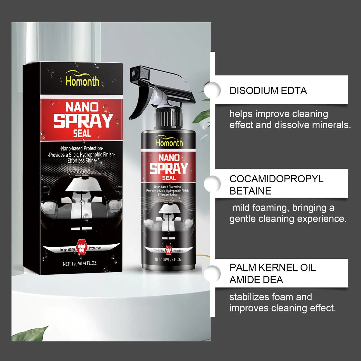 120ml automotive nano coating polish with towel for car paintwork cleaning and shine restoration