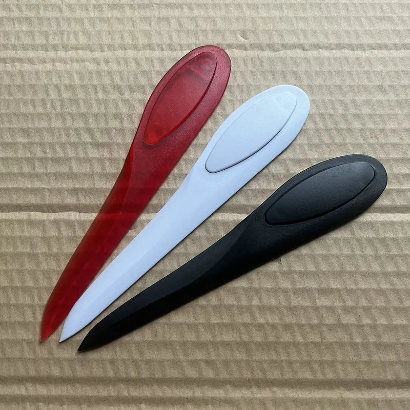 Plastic paper cutter A4 Willow Leaf Art, 16.9x3.2x0.45cm, available in black red and white