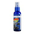 Car plastic interior renovation spray bottle with yellow sponge applicator for dashboard and trim restoration